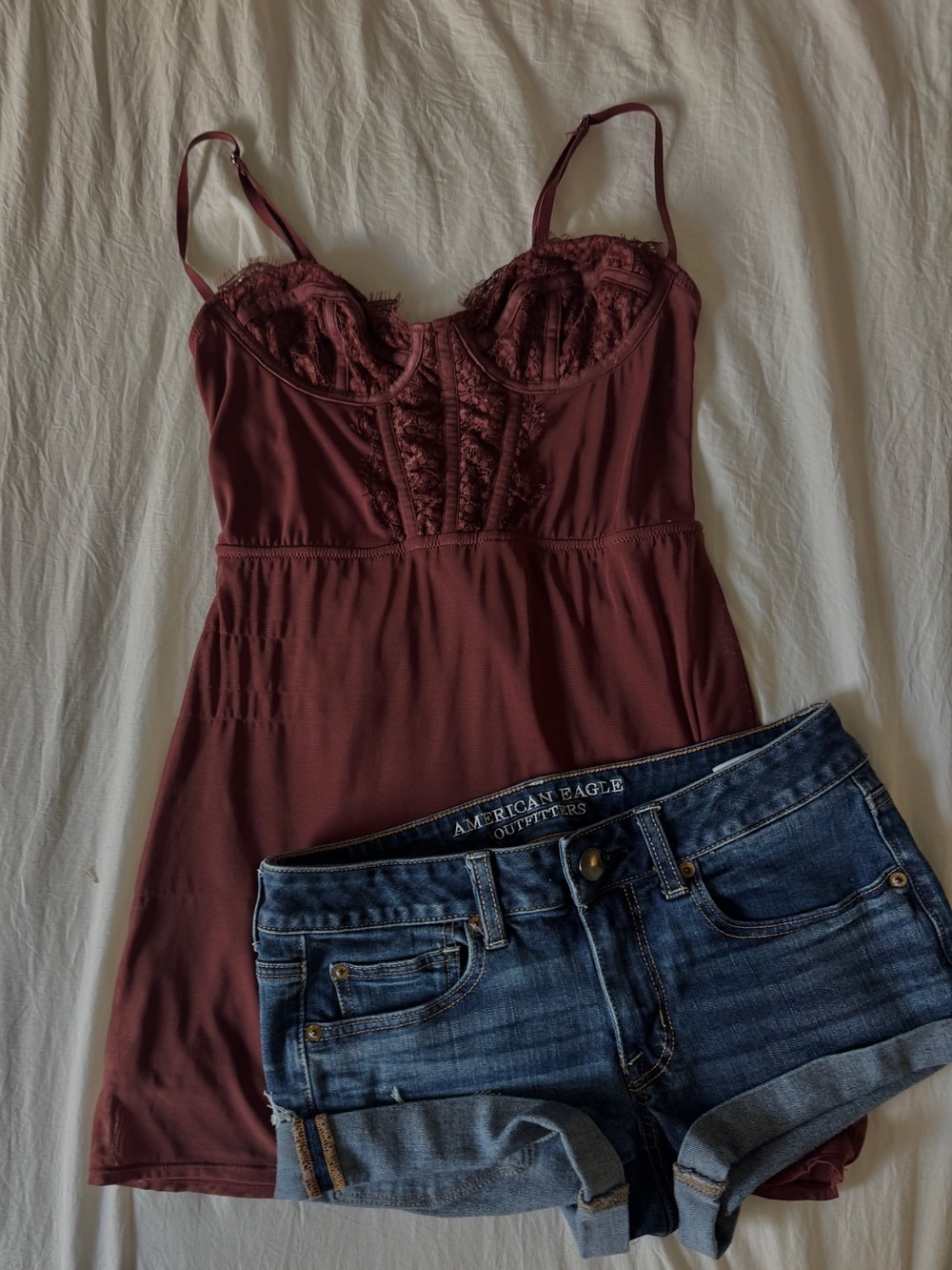 Urban Outfitters Women's Lace-Trim Cami Top — Brown
